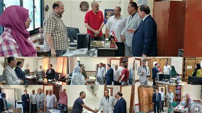 قيادات تعليم بنى سويف يتفقدان الإدارات النوعية لمتابعة معدلات الانجاز|صور