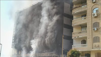 السيطرة على حريق داخل عقار سكني بحدائق الأهرام في الجيزة