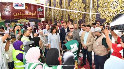 محافظ الفيوم ورئيس الأمانة الفنية للتحالف الوطنى يتفقدان أعمال القافلة التنموي