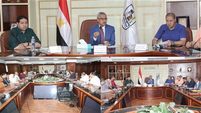 محافظ بني سويف يبحث تحسين خدمات المياه والصرف الصحي