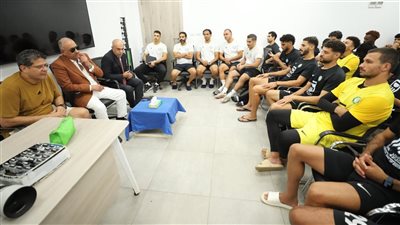اللواء أشرف نصار يلتقي لاعبي البنك الأهلي لتحفيزهم قبل انطلاق الموسم الجديد