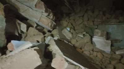 انهيار عقار مكون من 4 طوابق بالصوامعة شرق في سوهاج