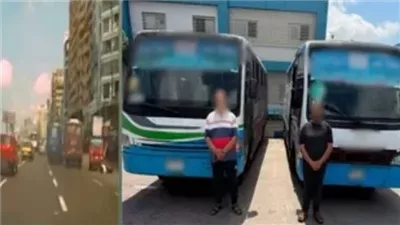 بسبب القيادة برعونة.. القبض على قائدي أتوبيسين بالإسكندرية