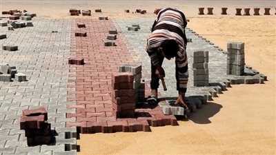 محافظ كفر الشيخ: تركيب 20 ألف متر بلاط إنترلوك بشوارع سيدي سالم|صور