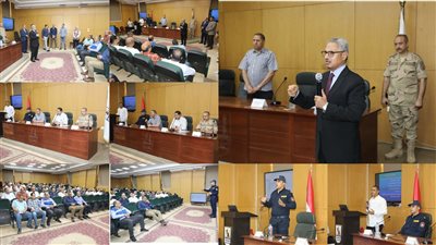 تدريب العاملين بديوان عام محافظة بنى سويف على خطط مواجهة الطوارئ |تفاصيل وصور