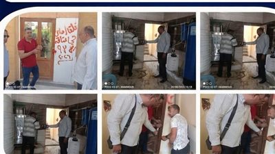 غلق وتشميع مخزن لتعبئة المياه بقرية ساند بيتش (أ) لمزاولة النشاط دون ترخيص