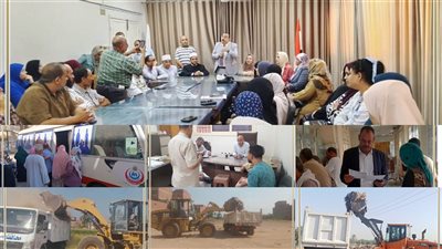 ايقاف اعمال بناء مخالف وإزالة تعديات ورفع اشغالات بمحافظة بنى سويف 