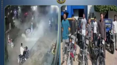 سقوط 7 أشخاص ارتكبوا حركات استعراضية بالتوك توك والدراجات في الشرقية