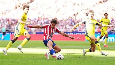 أتلتيكو مدريد وفياريال يتقاسمان النقاط بأربعة أهداف وحالة طرد بالليجا