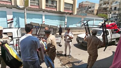 لتحقيق الانصباط.. حملات مكثفة لرفع الإشغالات من شوارع كفر الشيخ 