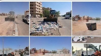 جهود مكثفة لأعمال النظافة ورفع المخلفات بنطاق حي فيصل بالسويس