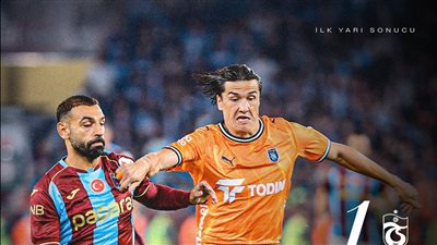 أهداف وملخص مباراة طرابزون وإسطنبول الشوط الأول في الدوري التركي 2026