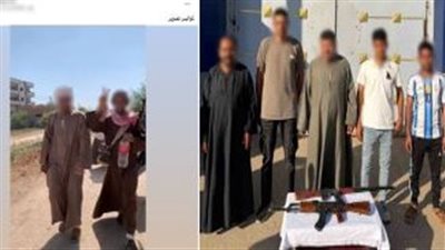 ضبط 5 أشخاص بسوهاج لتصوير مشاهد تمثيلية بأسلحة هيكلية ونشرها على مواقع التواصل