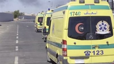 اصابة 16 شخص باصابات متفرقة اثر انقلاب ميكروباص على طريق جمصه بالدقهلية