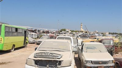 محافظ الإسكندرية ورئيس الاستئناف يتفقدان ساحة التحفظ على المركبات