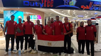 بعثة التجديف تغادر إلى إيطاليا للمشاركة في دورة ألعاب البحر المتوسط