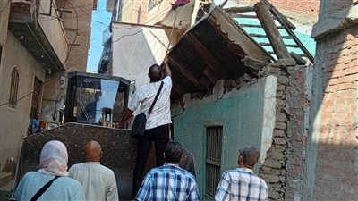 انهيار مبنى قديم في قرية الغنامية بالمنوفية.. والأجهزة تتحرك فورًا