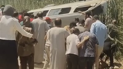 إصابة 7 أشخاص في انقلاب ميكروباص على طريق «القاهرة – طنطا» بالغربية