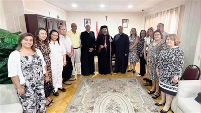 بطريرك الأقباط الكاثوليك يلتقي إدارة مدارس سان جورج استعداداً للعام الجديد