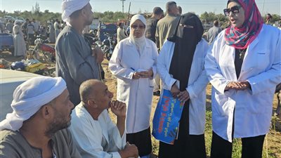 للكشف والتحصين للوقاية من الأمراض متابعة سوق الأربعاء للحيوانات الحية بالسويس
