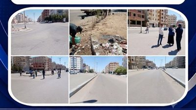 حملات مكثفة لرفع كفاءة شارع أبو بكر الصديق بالسلام 1 بحي فيصل بالسويس