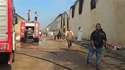 تسريب غاز يتسبب في حريق داخل محل مأكولات بالعجمي.. دون إصابات