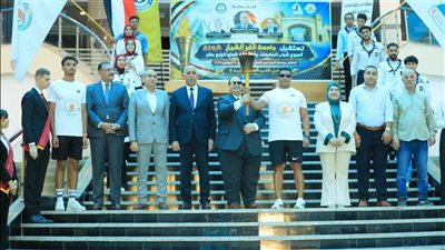 شعلة أسبوع شباب الجامعات والمعاهد العليا تصل كفر الشيخ