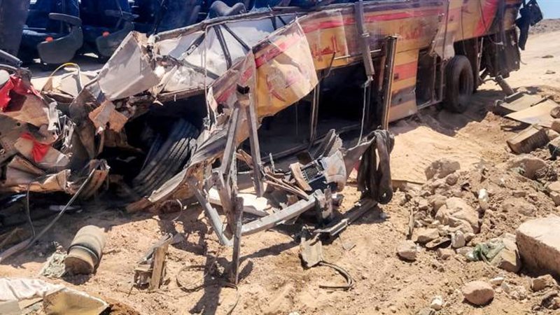 حادث انقلاب حافلة