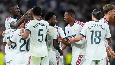 نتيجة وأهداف مباراة ريال مدريد وريال بيتيس الشوط الثاني (1-0) بالدوري الإسباني