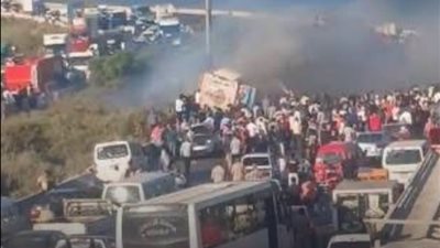 منذ شهر.. مصدر أمني ينفي وقوع حادث تصادم عدة سيارات على الطريق الصحراوي