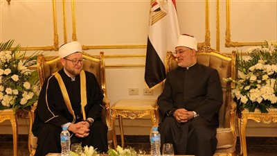 المفتي يلتقي نائب رئيس الإدارة الدينية لمسلمي روسيا لتعزيز التعاون الإفتائي