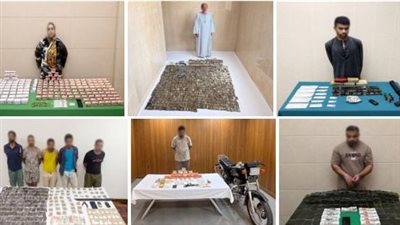 ضبط 650 كيلو مخدرات و22 ألف قرص ومصرع 5 عناصر جنائية