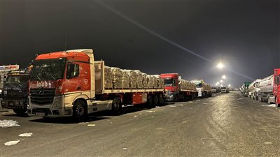 الهلال الأحمر المصري يدفع بأكثر من 3,907 طنًا من المساعدات الغذائية والإغاثية 