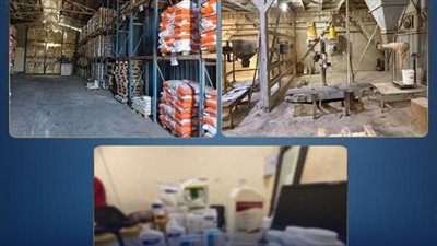 ضبط مصنع أدوية بيطرية بالدقهلية بحوزته 10 أطنان مواد مجهولة