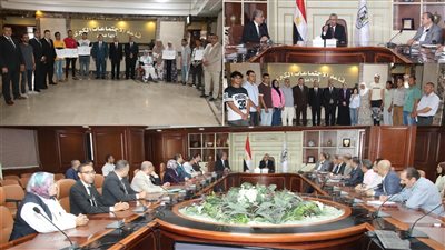 محافظ بني سويف يرأس اجتماع لجنة مبادرة ذوي الإعاقة ويسلم عقود عمل
