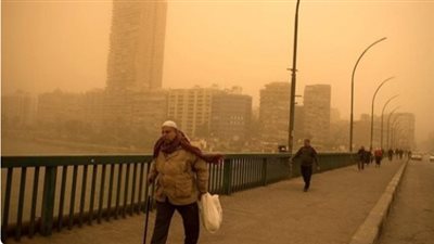 عاصفه ترابيه ورياح مثارة بالرمال..الأرصاد تحذر من طقس غدا الأربعاء 